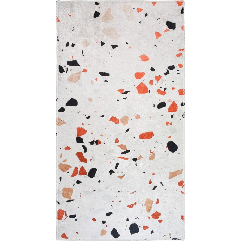Oranžový/slonovinový prateľný koberec 80x150 cm Italian Stone – Vitaus