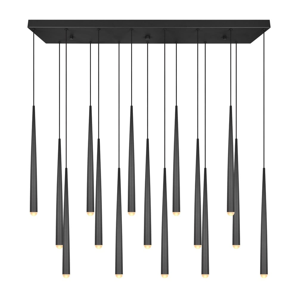 Čierne LED závesné svietidlo Cala – Trio Select