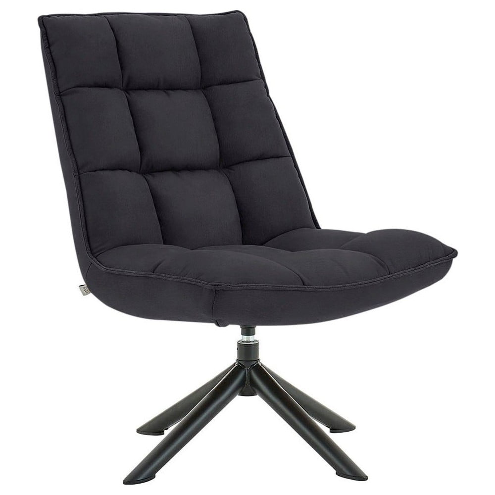 Antracitovosivé otočné kreslo Støraa Nelly