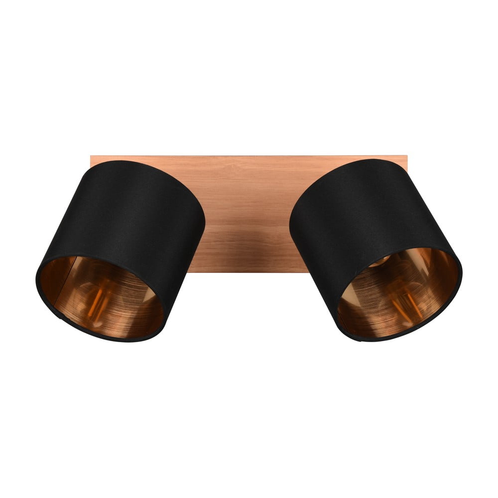 Bodové svietidlo v čierno-prírodnej farbe ø 12 cm Tommy – Reality