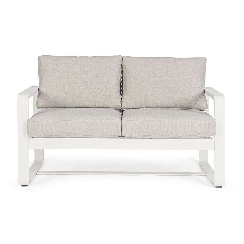 Biela hliníková záhradná pohovka Merrigan – Bizzotto