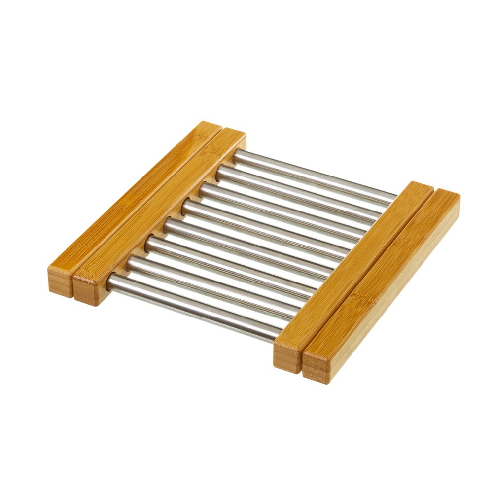 Nastavitelná podložka z bambusu a ocele pod horúci riad Casa Selección