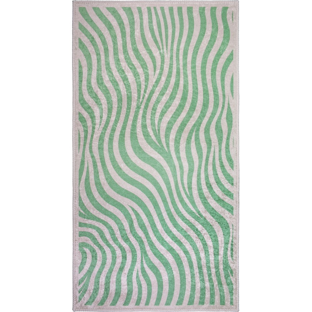 Zelený prateľný koberec 120x180 cm Green Zebra – Vitaus