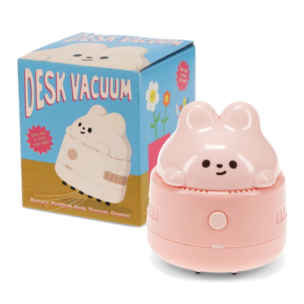 Ružový kovový/plastový stolový vysávač Bunny – Rex London