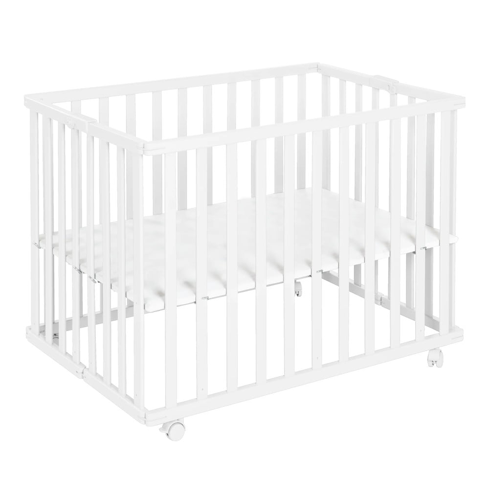 Biela detská ohrádka 100x75 cm – Roba