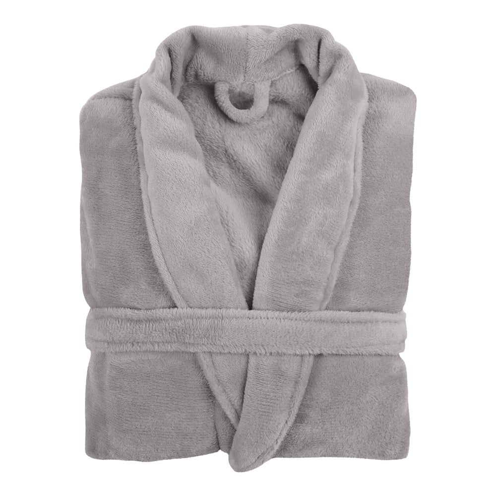 Svetlosivý plyšový župan Tiseco Home Studio Cozy