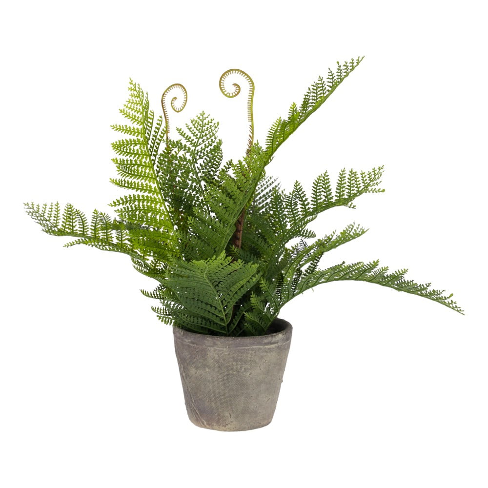 Umelá kvetina v cementovom kvetináči Kave Home