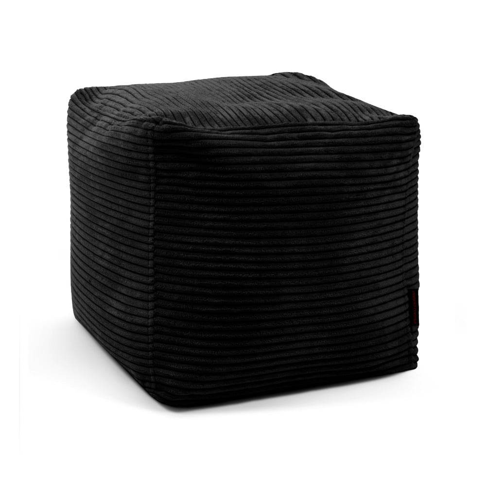 Čierny menčestrový sedací vak Up! MooG – SLOWDOWN