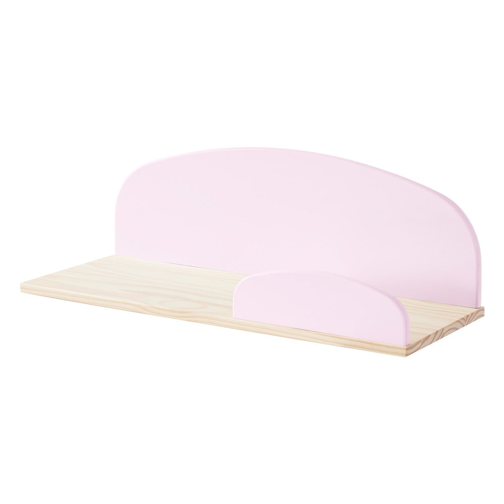 Väčšia ružová nástenná polička Vipack Kiddy