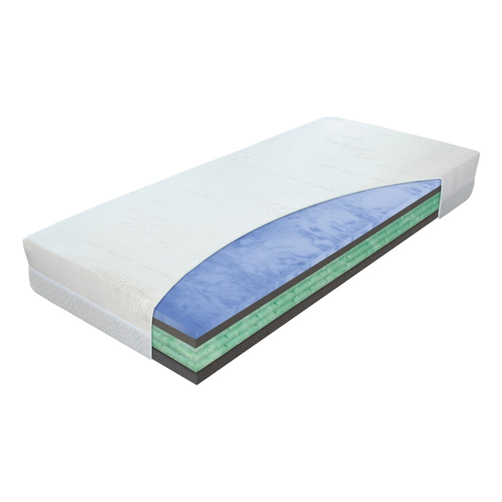 Stredne tvrdý penový matrac 90x200 cm Airspring Biogreen – Materasso