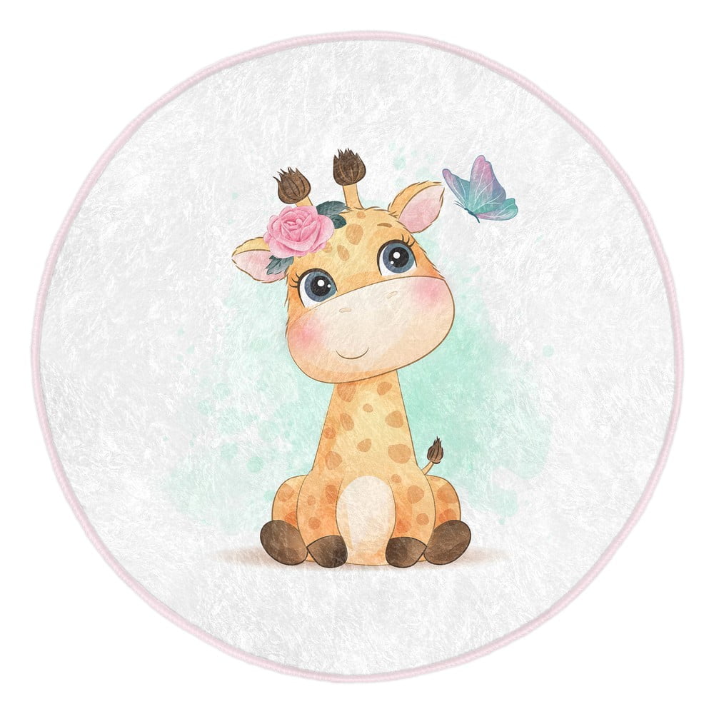 Biely detský koberec ø 100 cm Comfort – Mila Home