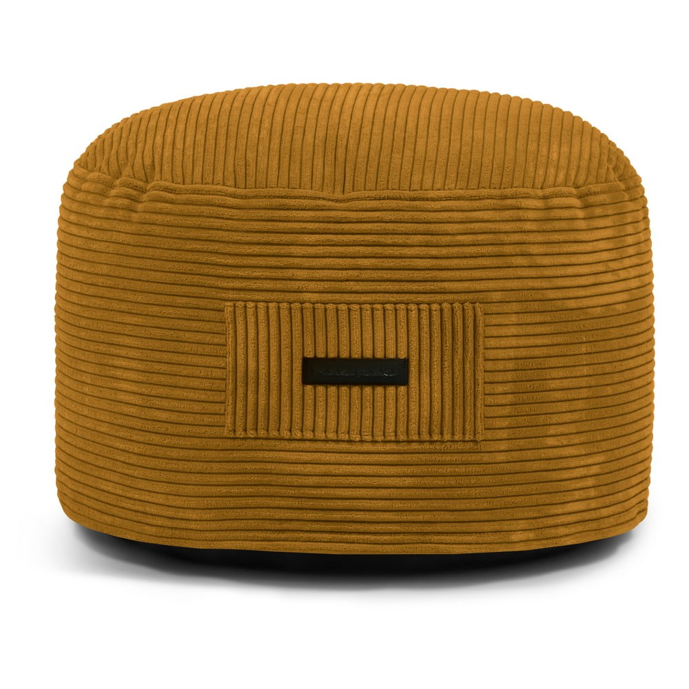 Menčestrový taburet v horčicovej farbe Om 60 – SLOWDOWN