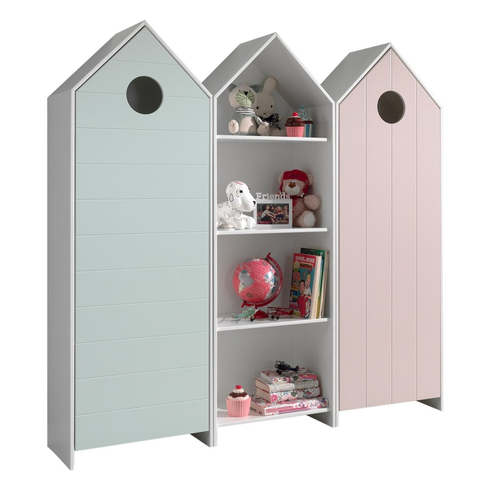 Otvorená detská šatníková skriňa 173x171