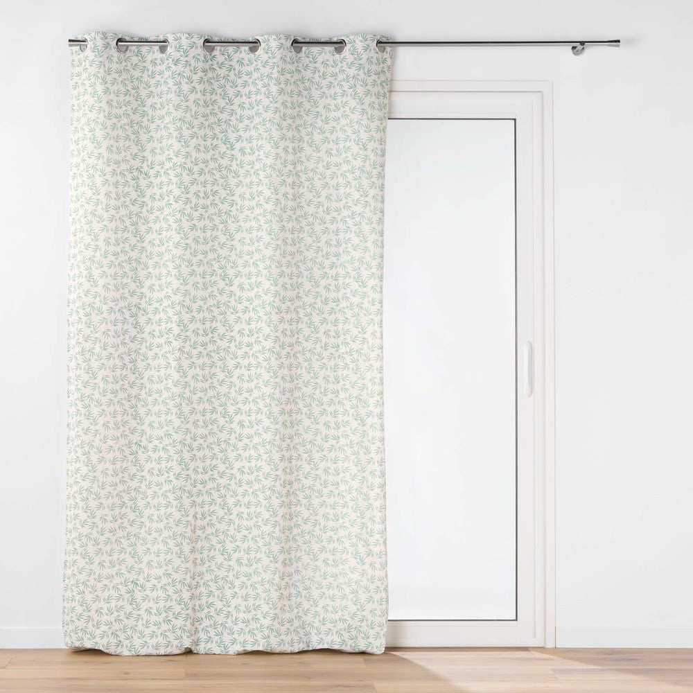 Bielo-zelený záves 140x240 cm Maddy – douceur d'intérieur