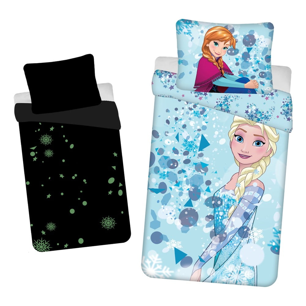 Detské bavlnené obliečky so svietiacim efektom Jerry Fabrics Frozen Glow