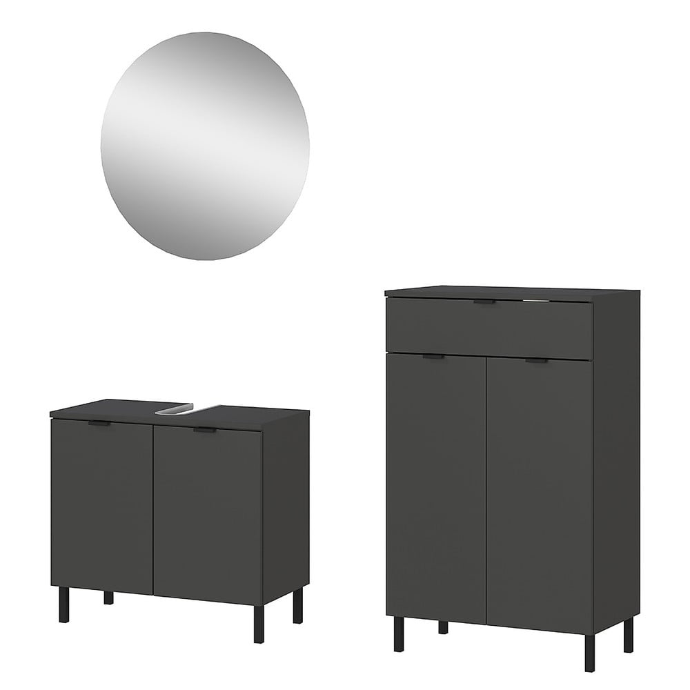 Antracitová kúpeľňová zostava Arcena – Germania