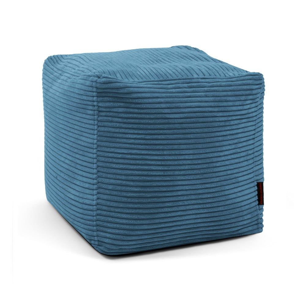 Modrý menčestrový sedací vak Up! MooG – SLOWDOWN