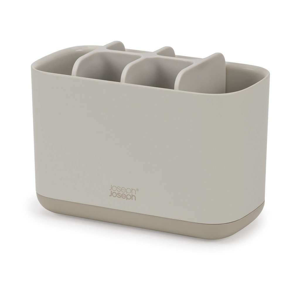 Béžový plastový stojan na zubné kefky EasyStore – Joseph Joseph