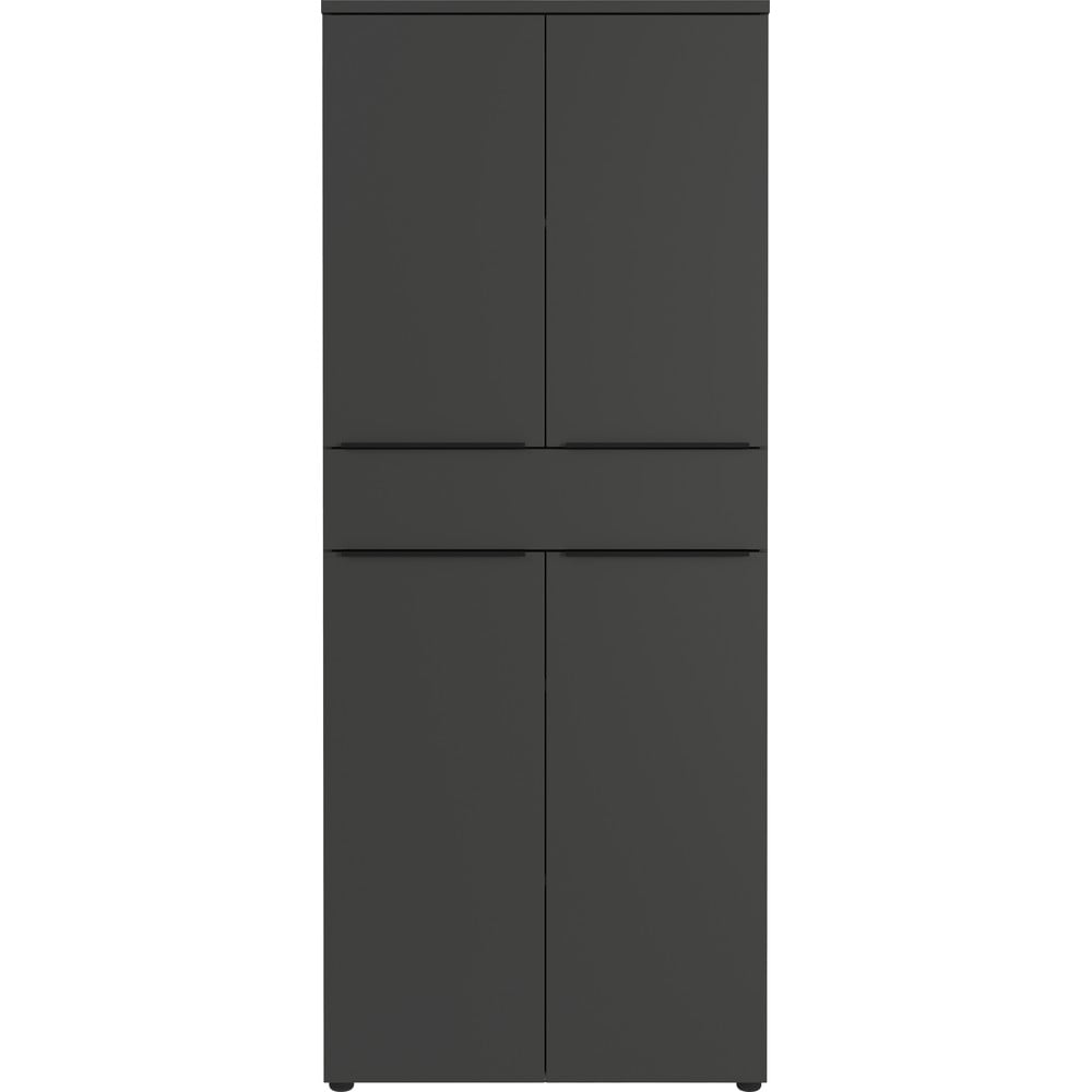 Antracitová šatníková skriňa 81x197 cm Mailand – Germania