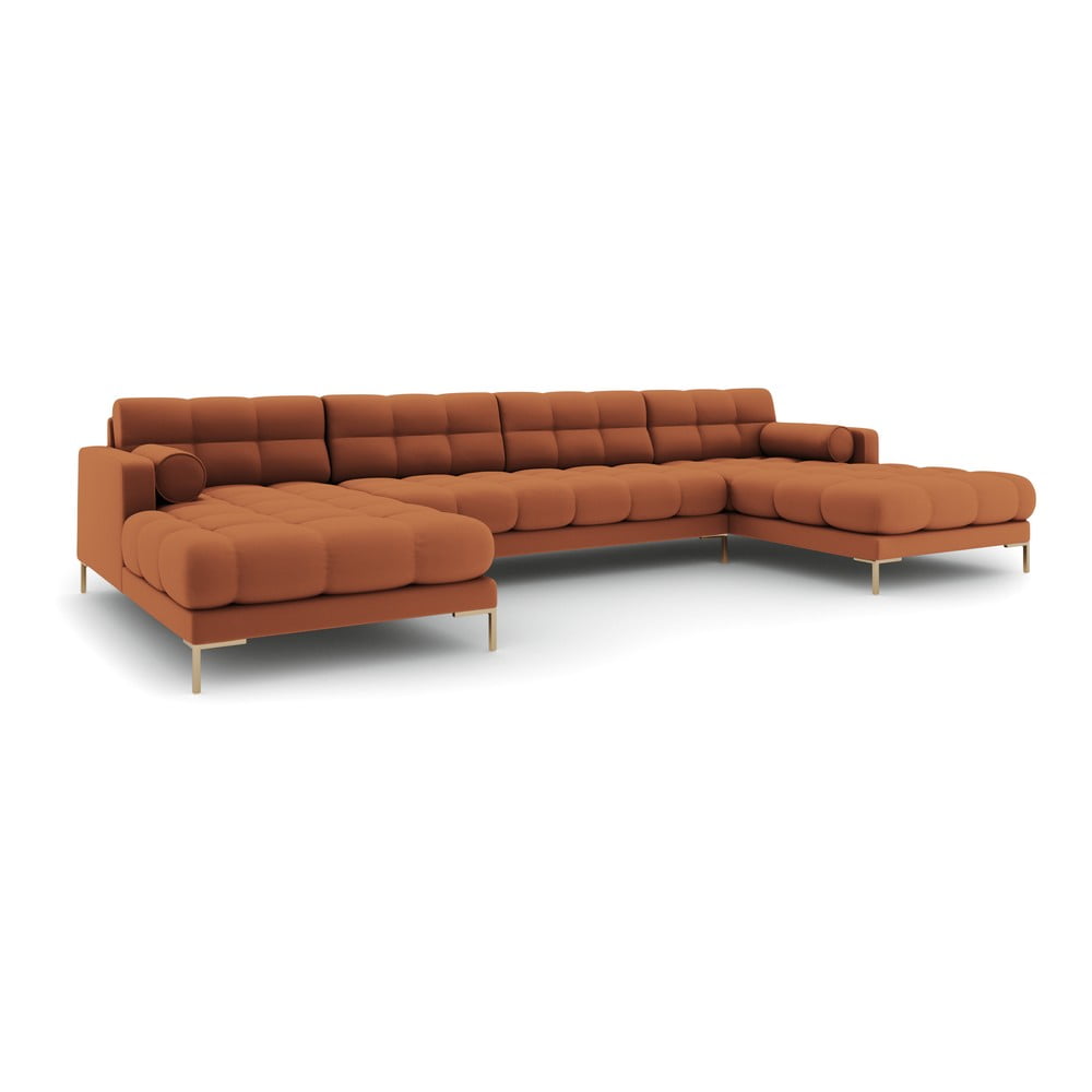 Rohová pohovka v tehlovej farbe do "U" Bali – Cosmopolitan Design