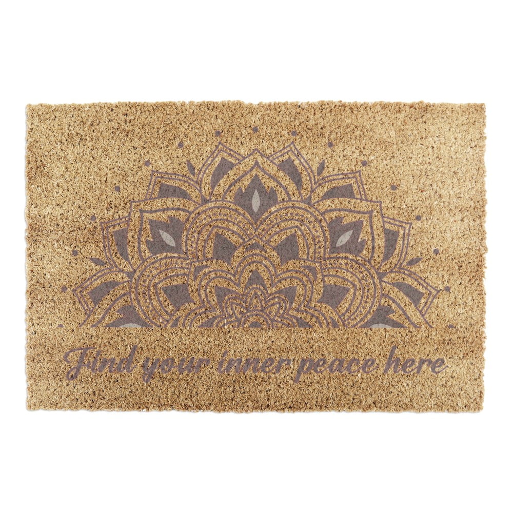 Rohožka z kokosového vlákna 40x60 cm Find Your Inner Peace – Artsy Doormats