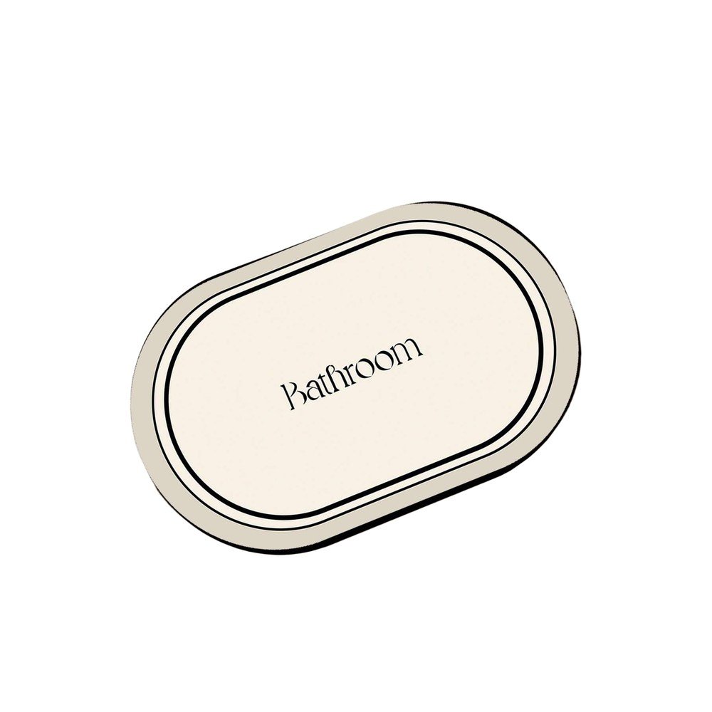 Krémová kúpeľňová predložka 60x100 cm Farbelle – Foutastic