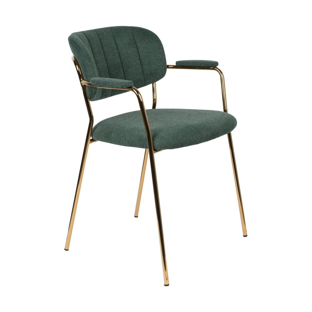 Tmavozelené jedálenské stoličky v súprave 2 ks Jolien – White Label