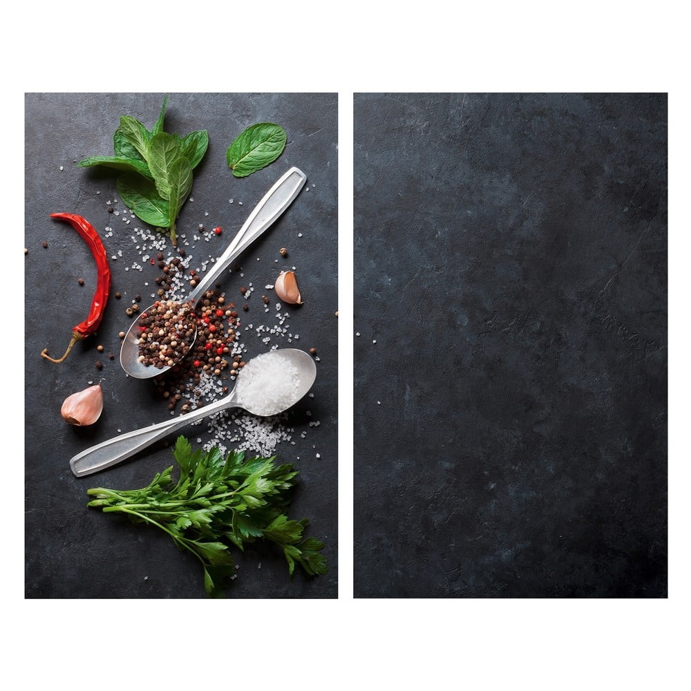 Kryty na sporák z tvrdeného skla v súprave 2 ks 52x30 cm Basil - Allstar