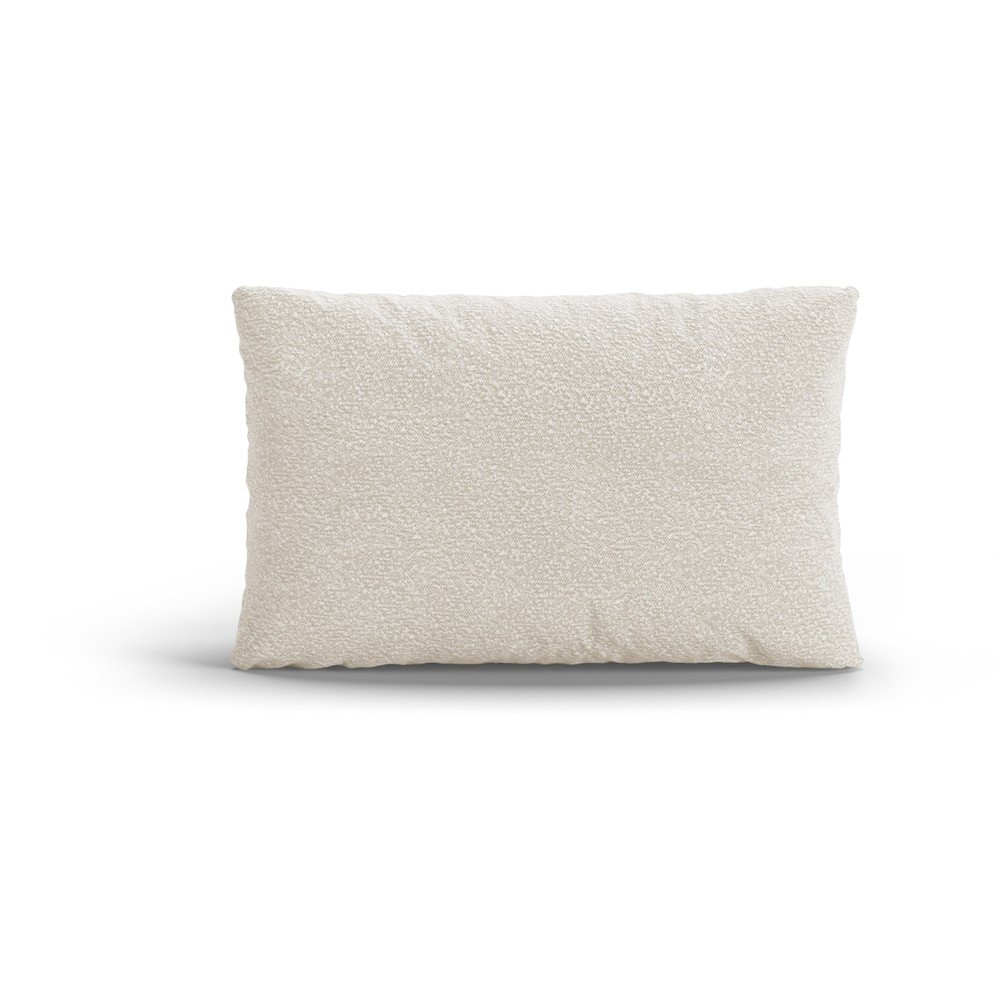 Biely vankúš na gauč z textílie buklé Poppy – Micadoni