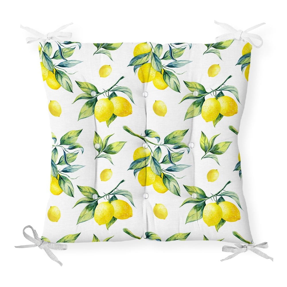 Sedák s prímesou bavlny Minimalist Cushion Covers Lemons