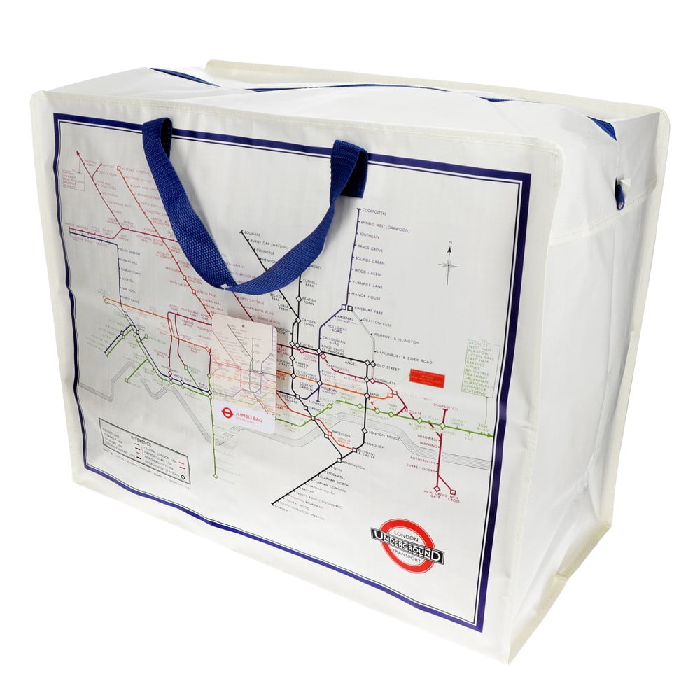 Úložný box na oblečenie z recyklovaného plastu 58x28x48 cm Heritage Tube Map – Rex London