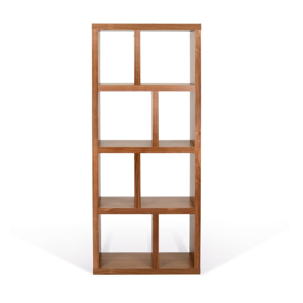 Hnedá knižnica v dekore orecha 70x159 cm Berlin – TemaHome