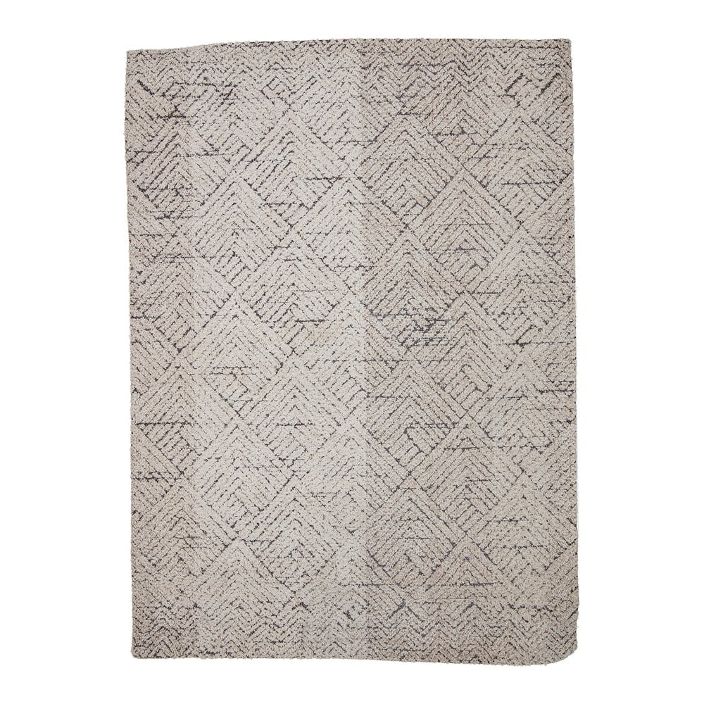 Krémový koberec s prímesou bavlny 150x210 cm Saxo – Bloomingville