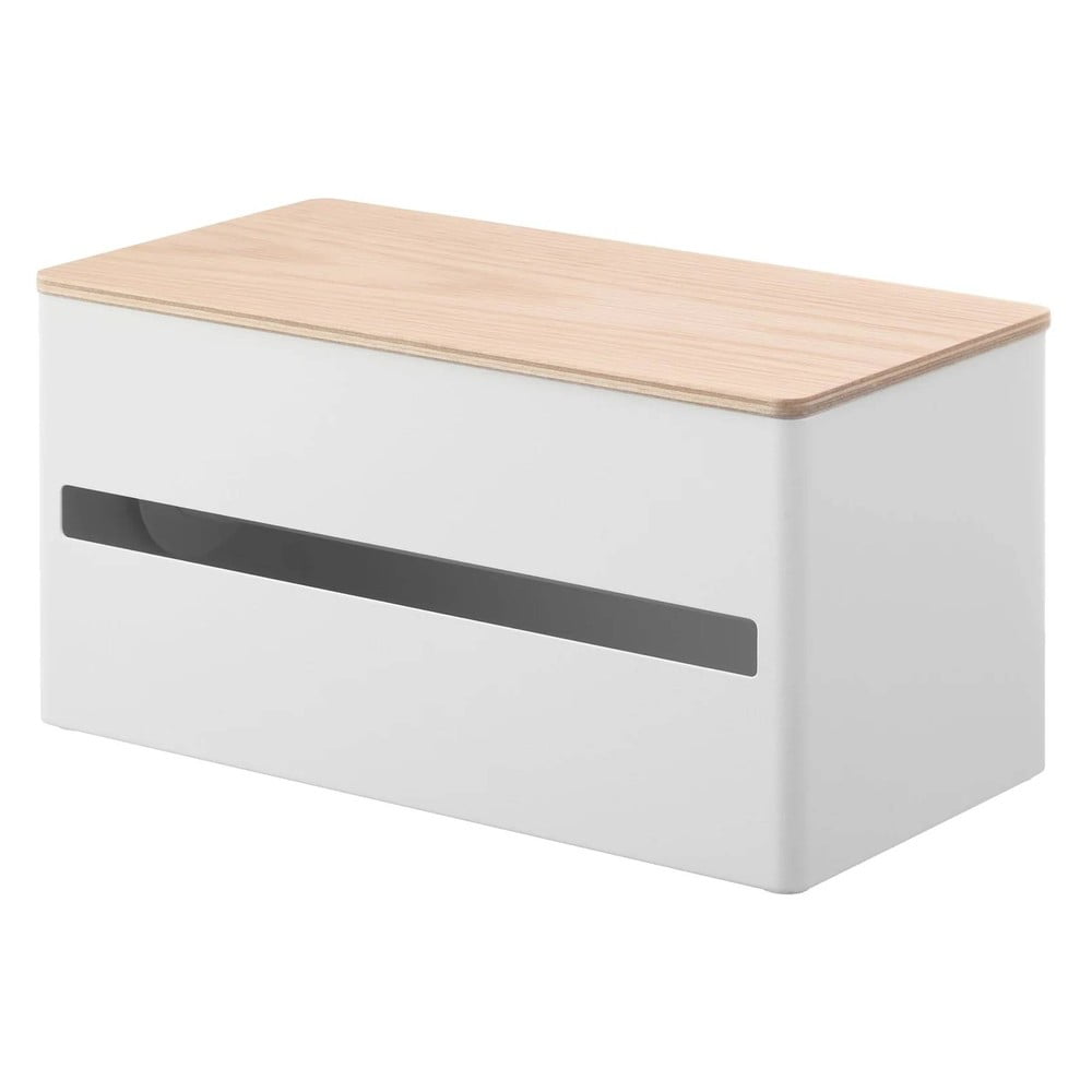 Biely kovový stojan na papierové utierky Rin – YAMAZAKI