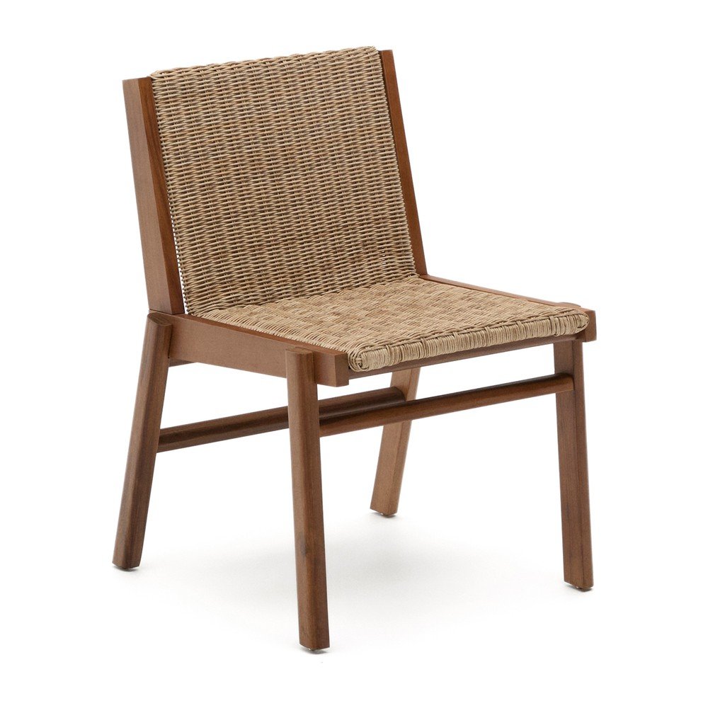 Drevená záhradná stolička v prírodnej farbe Itani – Kave Home