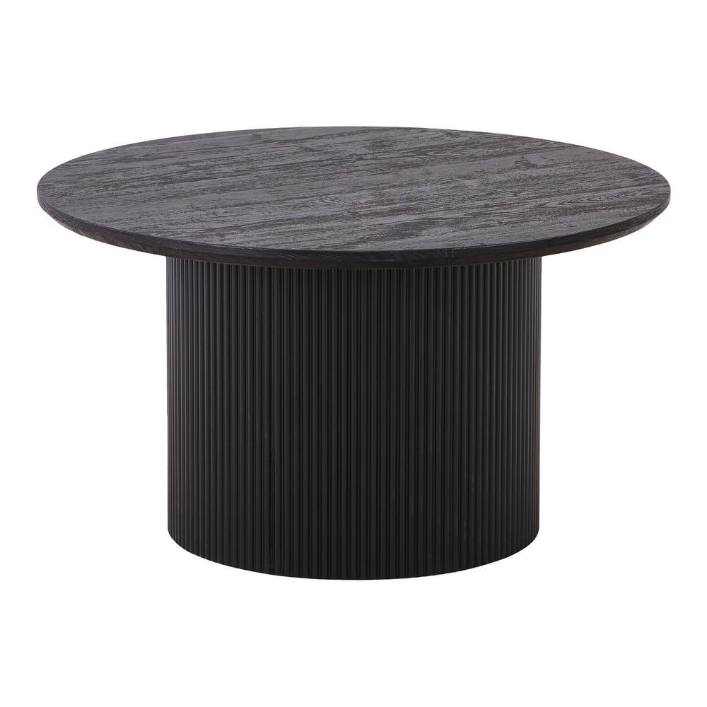 Tmavohnedý okrúhly konferenčný stolík v dekore topoľa ø 80 cm Boavista – House Nordic