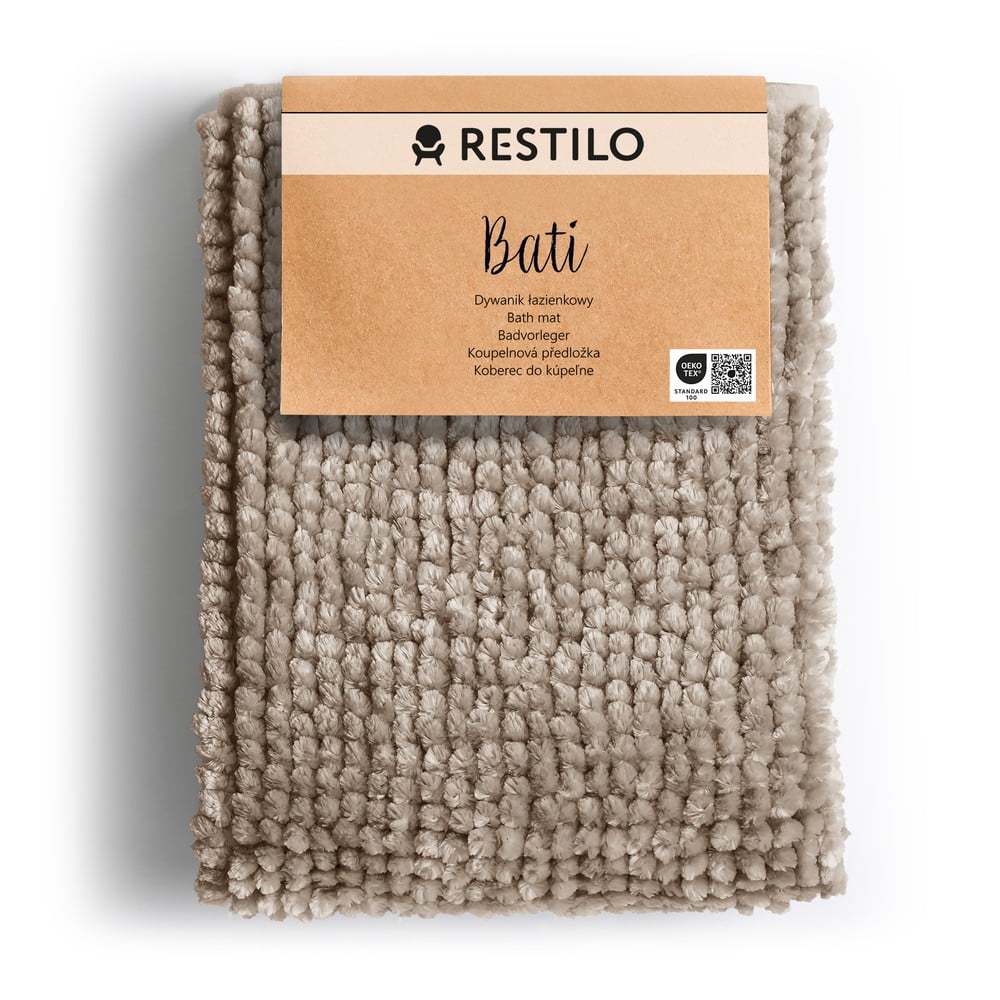 Svetlohnedá kúpeľňová predložka 70x120 cm Bati – Restilo