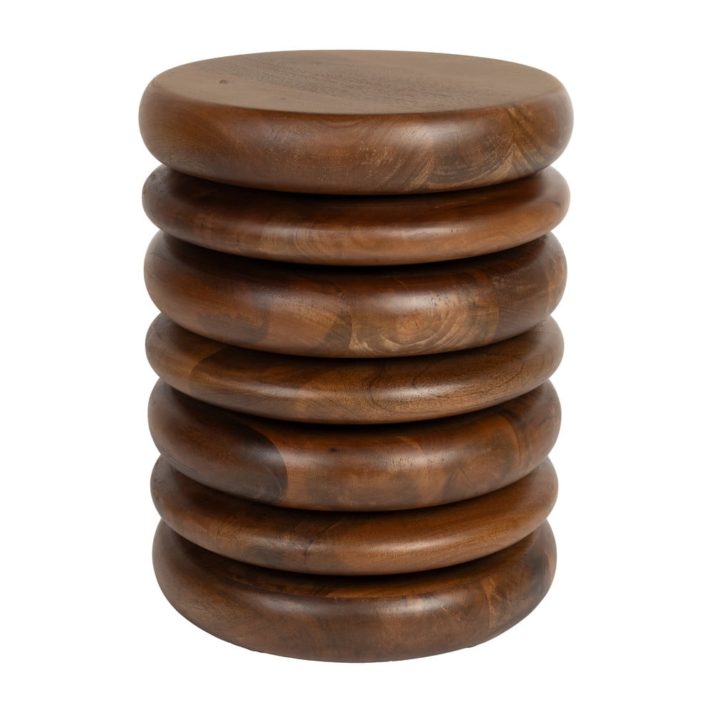 Stolička v tmavoprírodnej farbe Disc – Zuiver