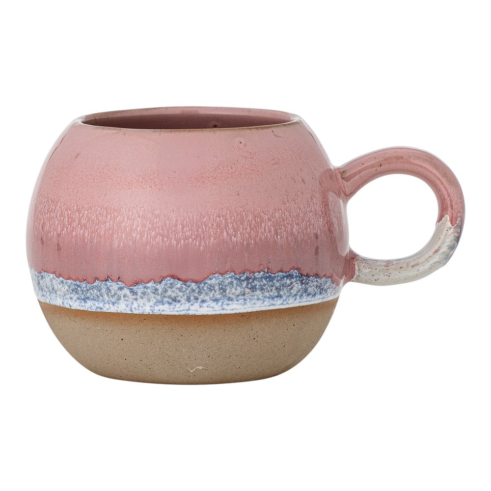 Ružový hrnček z kameniny 410 ml Paula – Bloomingville