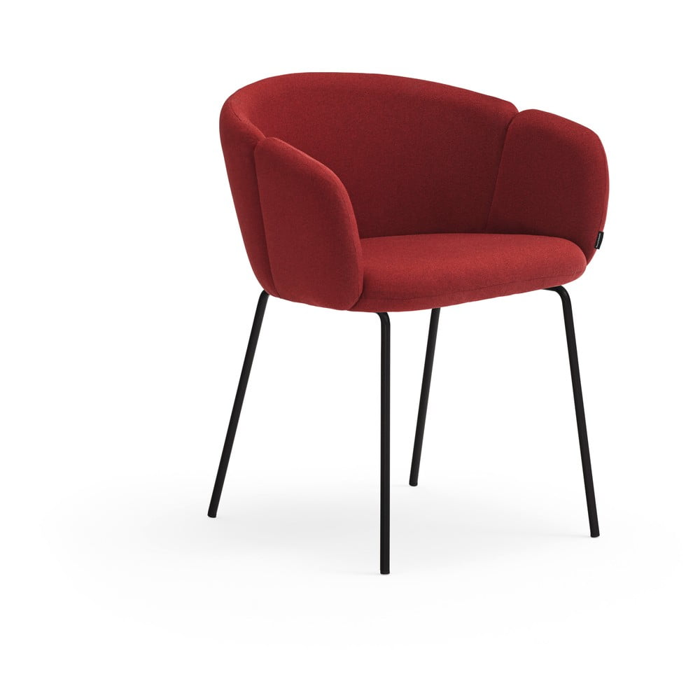 Vínovočervené čalúnené jedálenské kreslo Add – Teulat