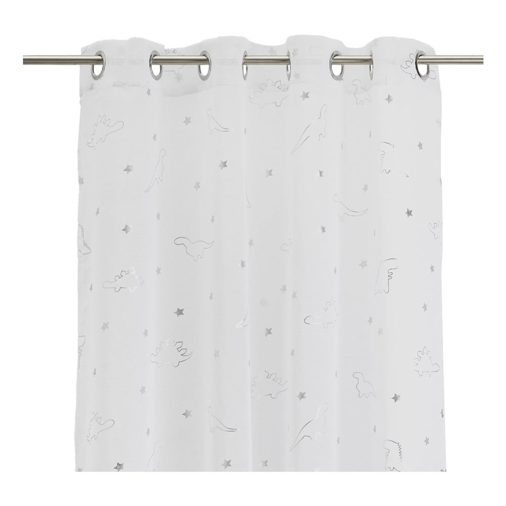 Biela/v striebornej farbe záclona 140x260 cm Dinos – Casa Selección