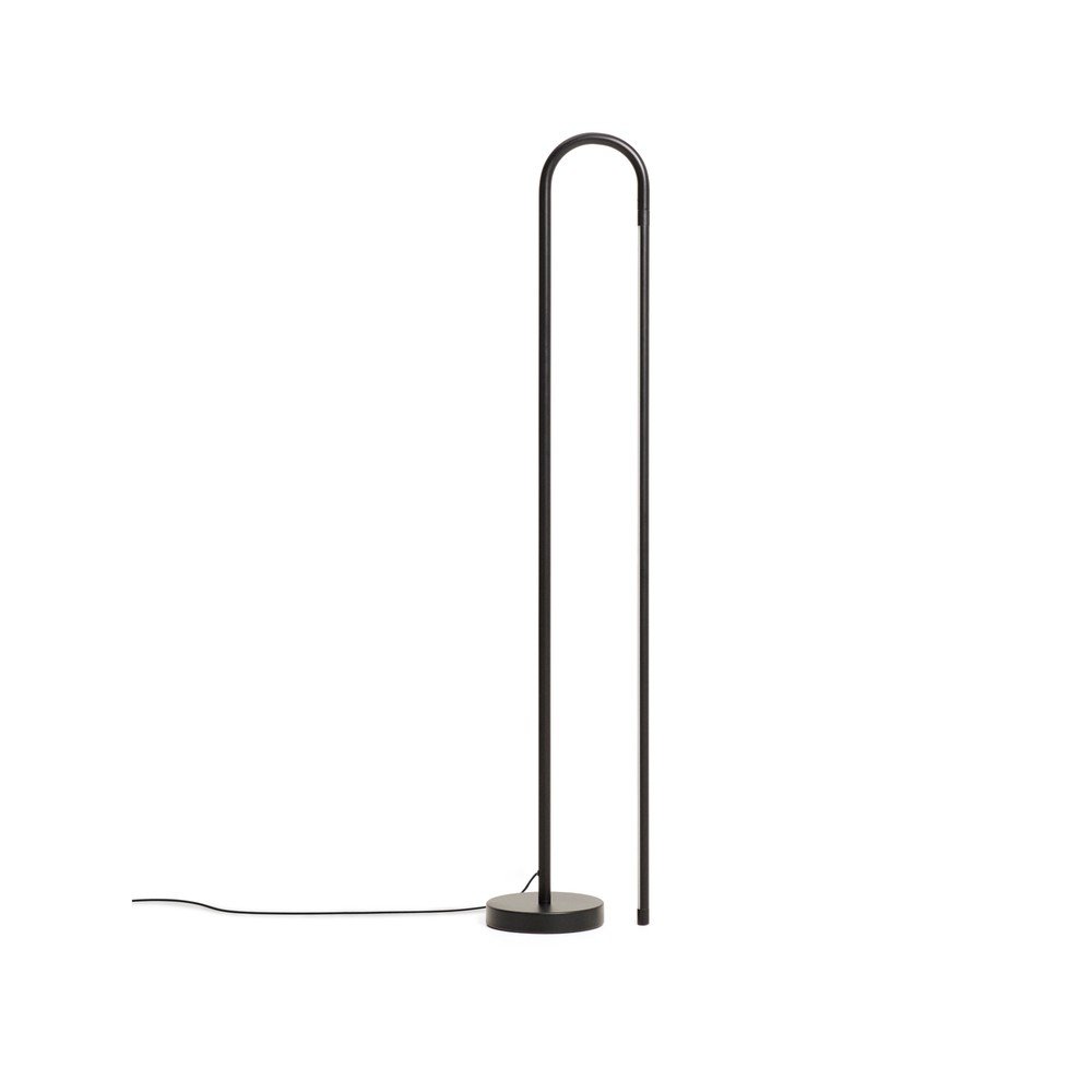 Čierna LED stojacia lampa (výška  120 cm) Bow – Kave Home