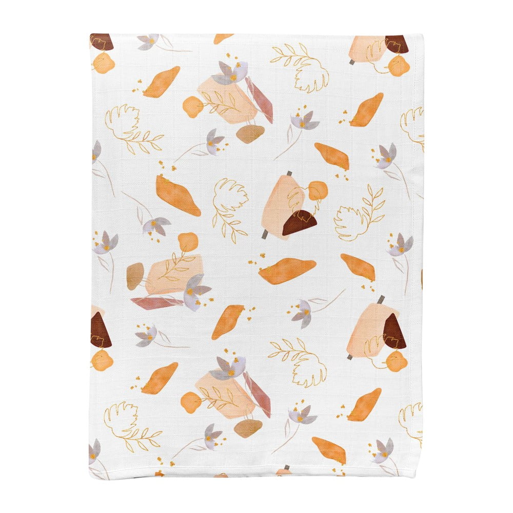 Biela mušelínová detská deka 75x100 cm Boho – Mijolnir