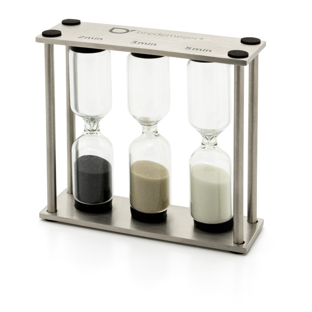 Presýpacia minútka v striebornej farbe Duet – Bredemeijer