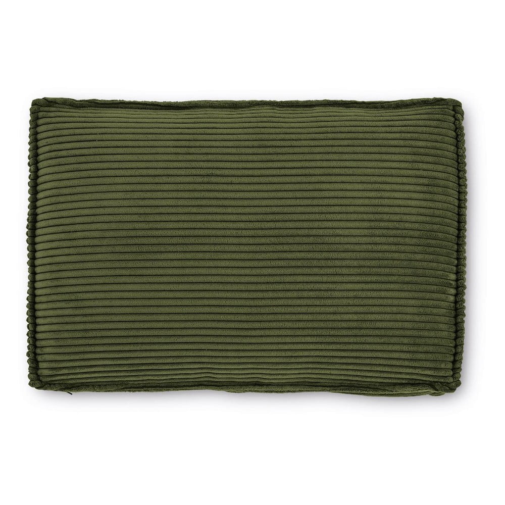 Zelený menčestrový vankúš na gauč Blok – Kave Home