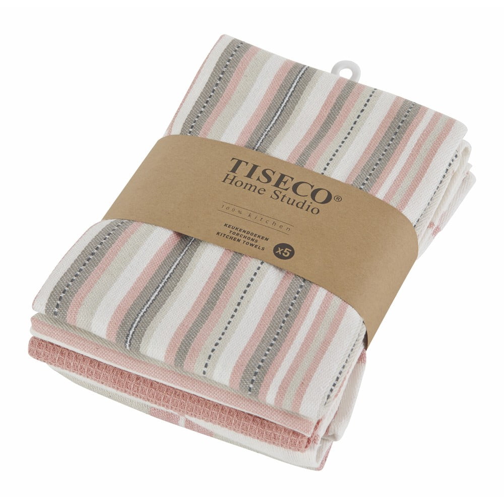 Bavlnené utierky v súprave 5 ks 50x70 cm – Tiseco Home Studio
