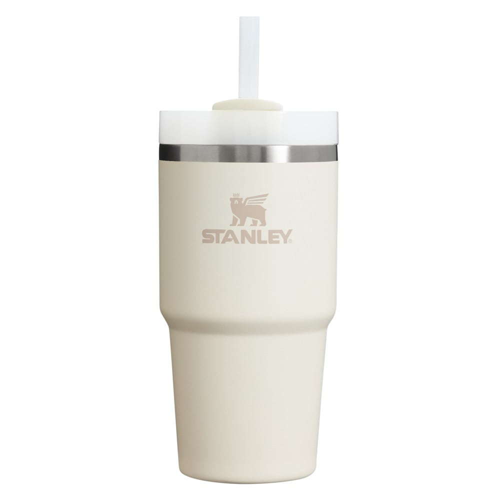 Krémovobiela termoska so slamkou z nehrdzavejúcej ocele 600 ml Quencher H2.0 FlowState Tumbler Cream – Stanley