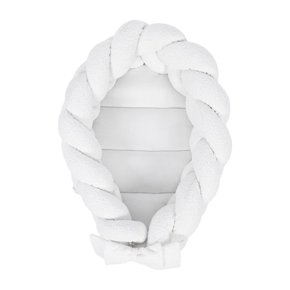 Biele hniezdočko pre bábätko 47x70 cm – Meowbaby