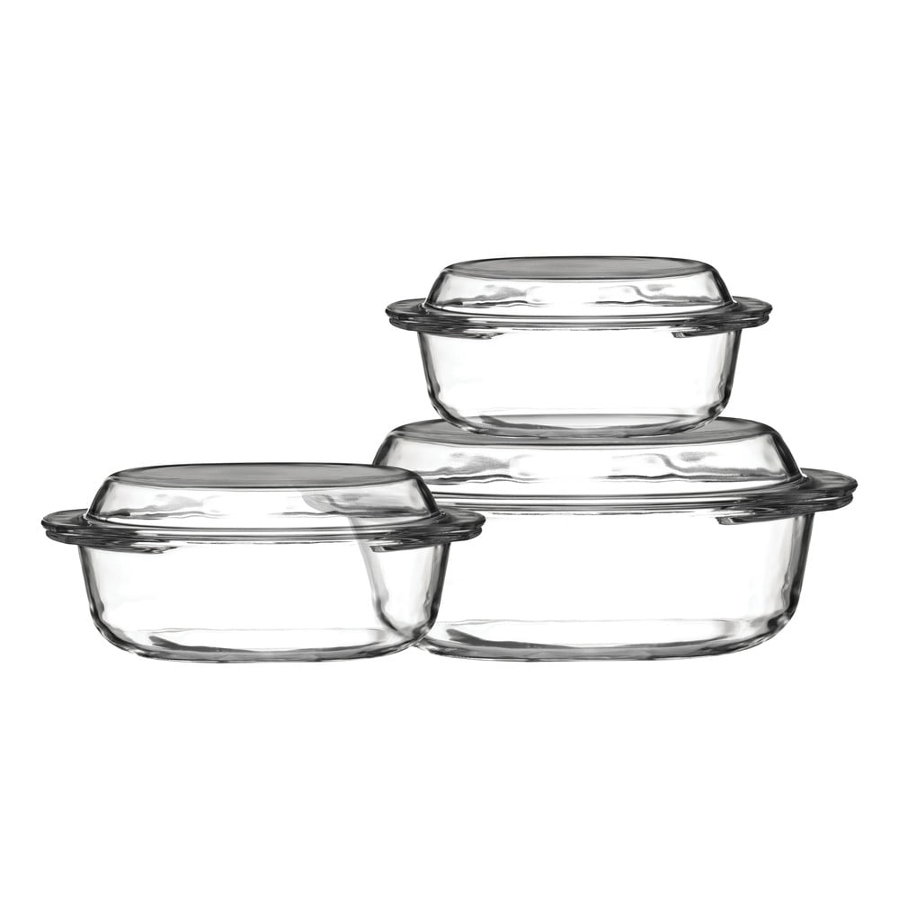 Sklenené zapekacie misy v súprave 3 ks 21x24 cm Ovenlove – Premier Housewares