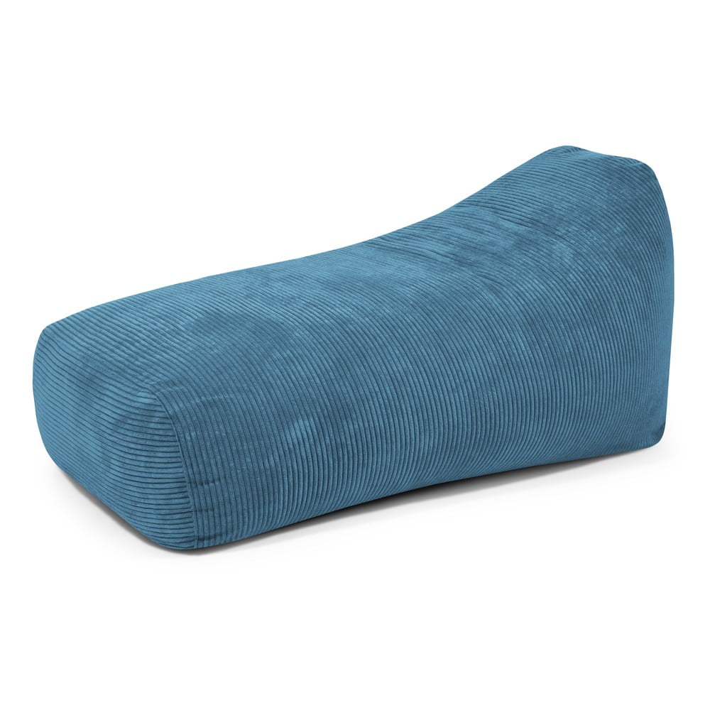 Modrý menčestrový sedací vak Snug Long 140 – SLOWDOWN